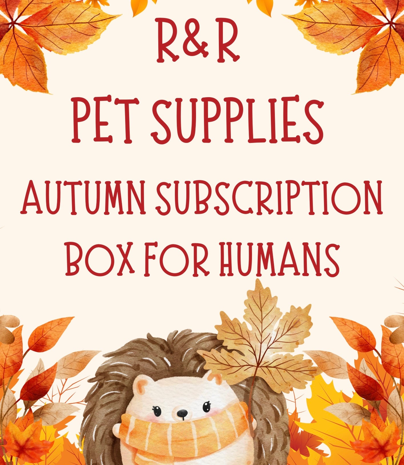HUMAN SUBSCRIPTION BOX - September Autumn Box