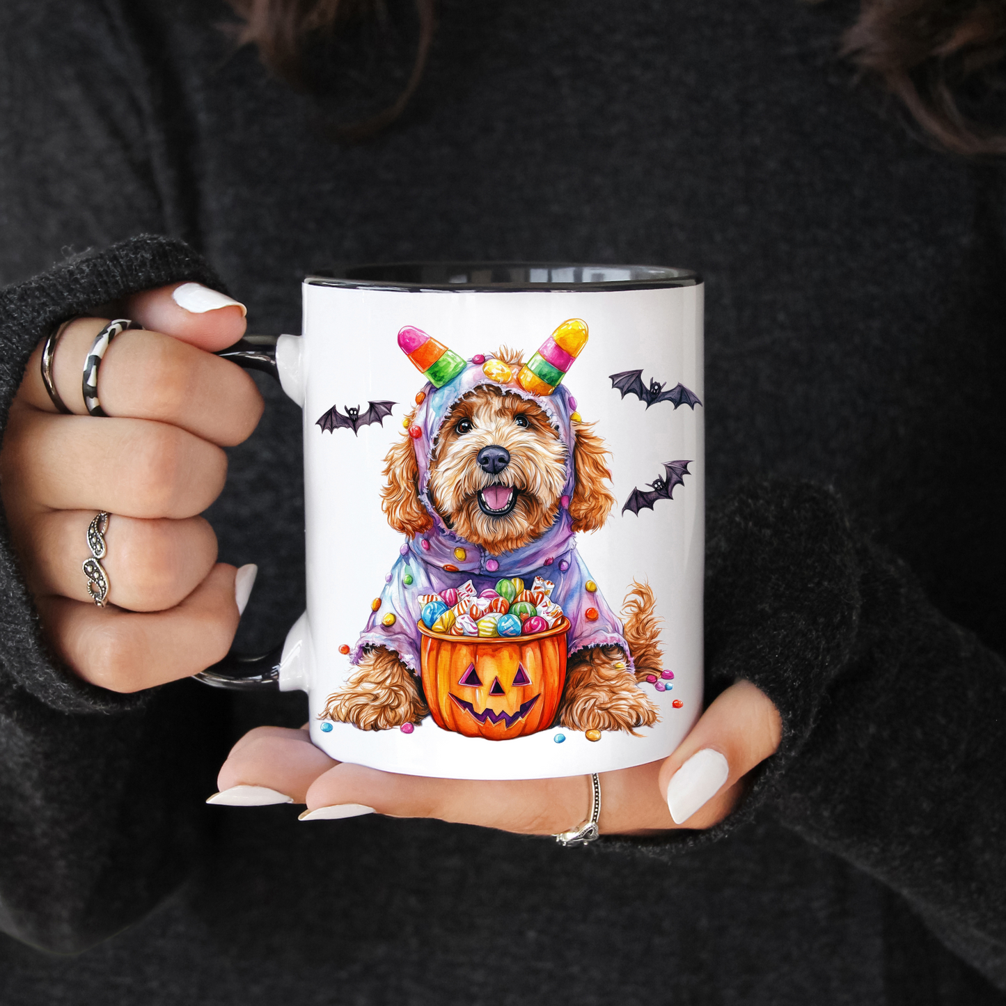 Halloween Pup Mug - Various Breeds To Choose From