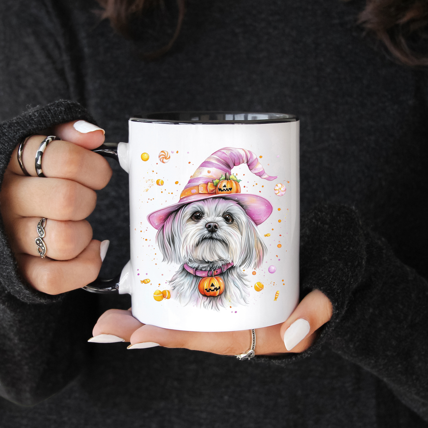 Halloween Pup Mug - Various Breeds To Choose From