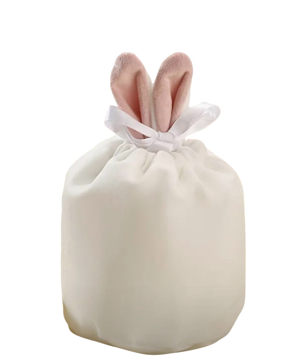 Easter Treat Pouch - White/Cream Bunny