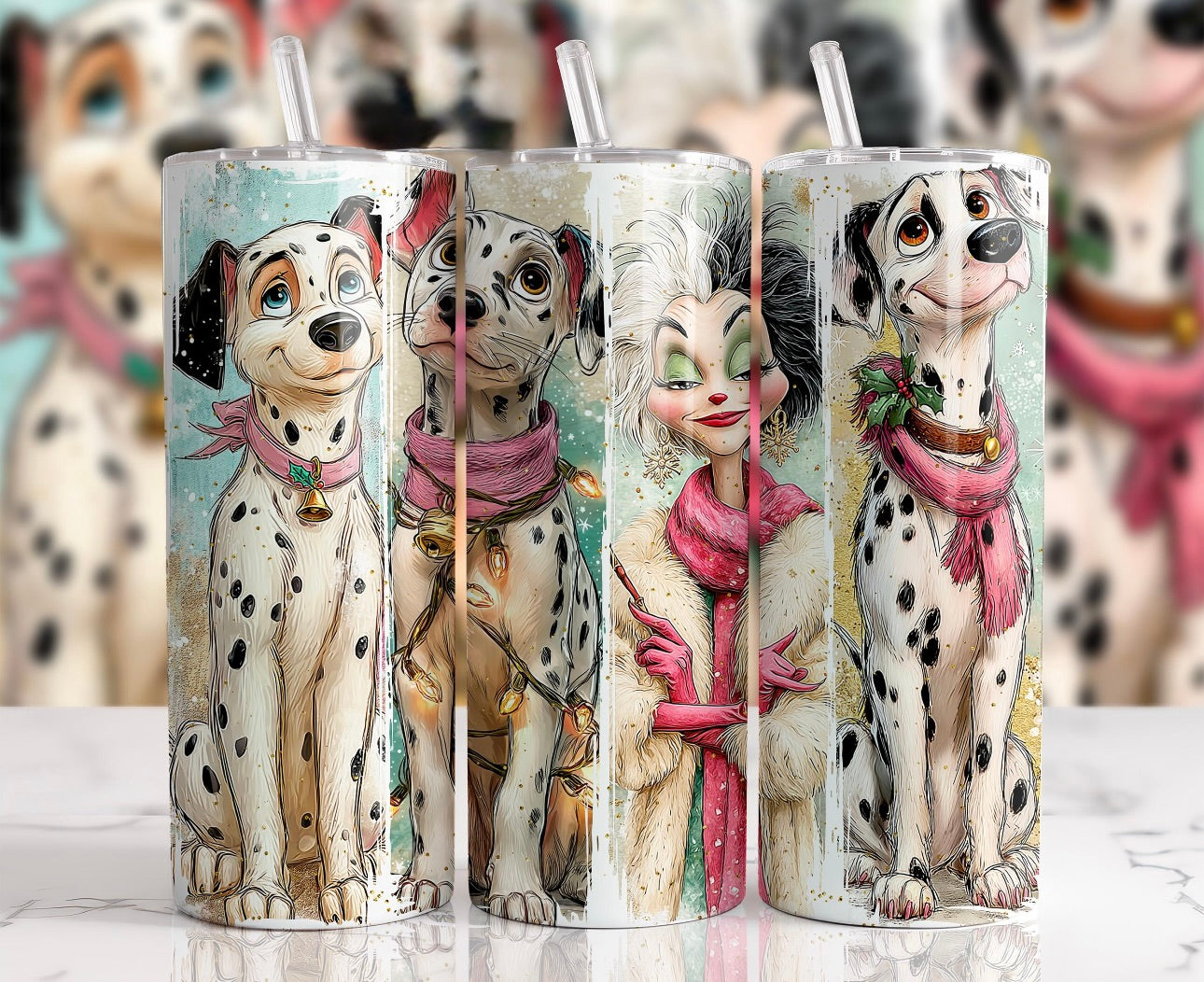 SPOTTY DOG DESIGN 20 OZ TUMBLER
