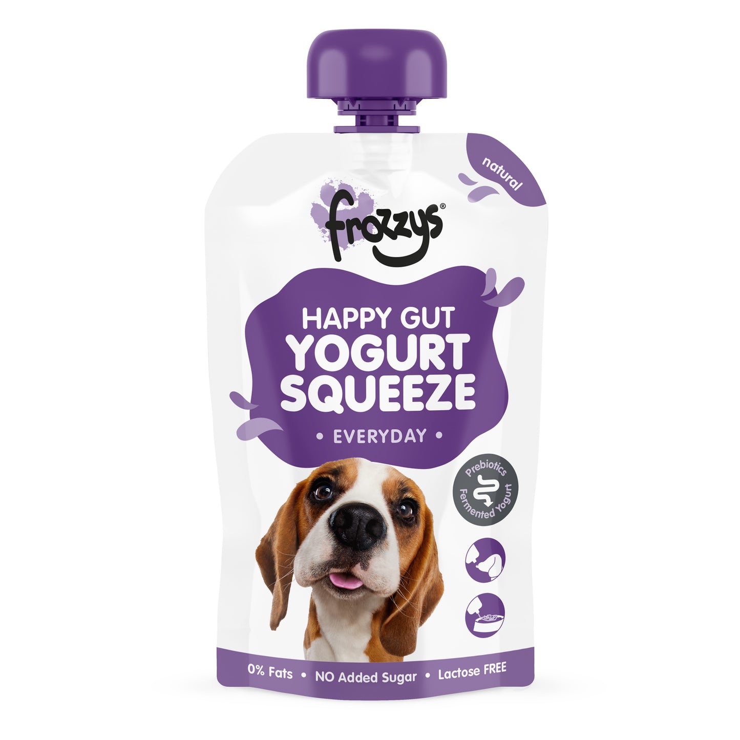 Frozzys Yogurt Squeeze Pouch Dog Natural 115g