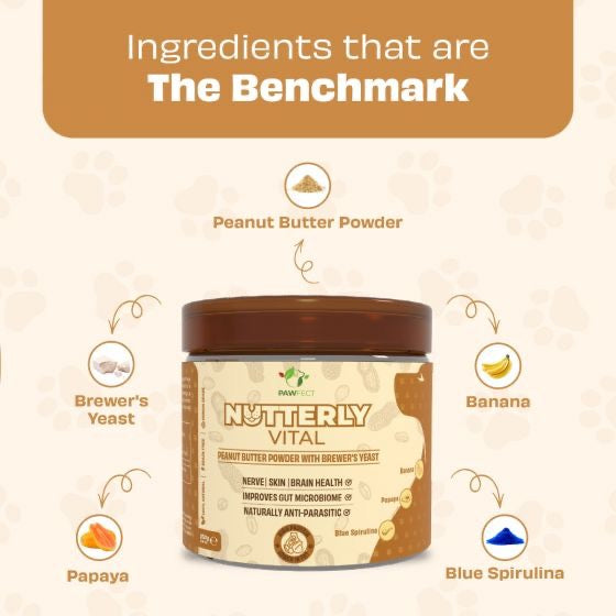Pawfect Nutterly Vital - Peanut Butter Powder 250g