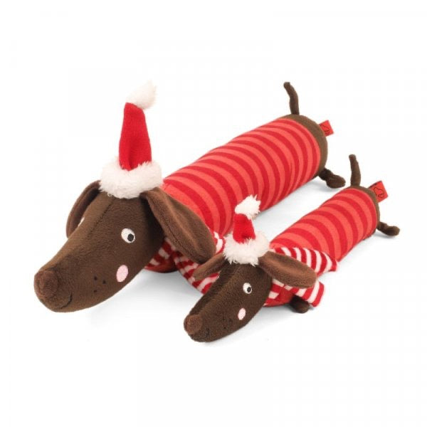 Zoon Festive Frankie Sausage PlayPal Dog Toy Large