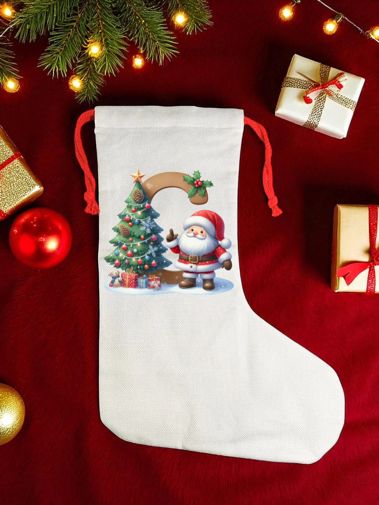 CHRISTMAS LETTER STOCKING