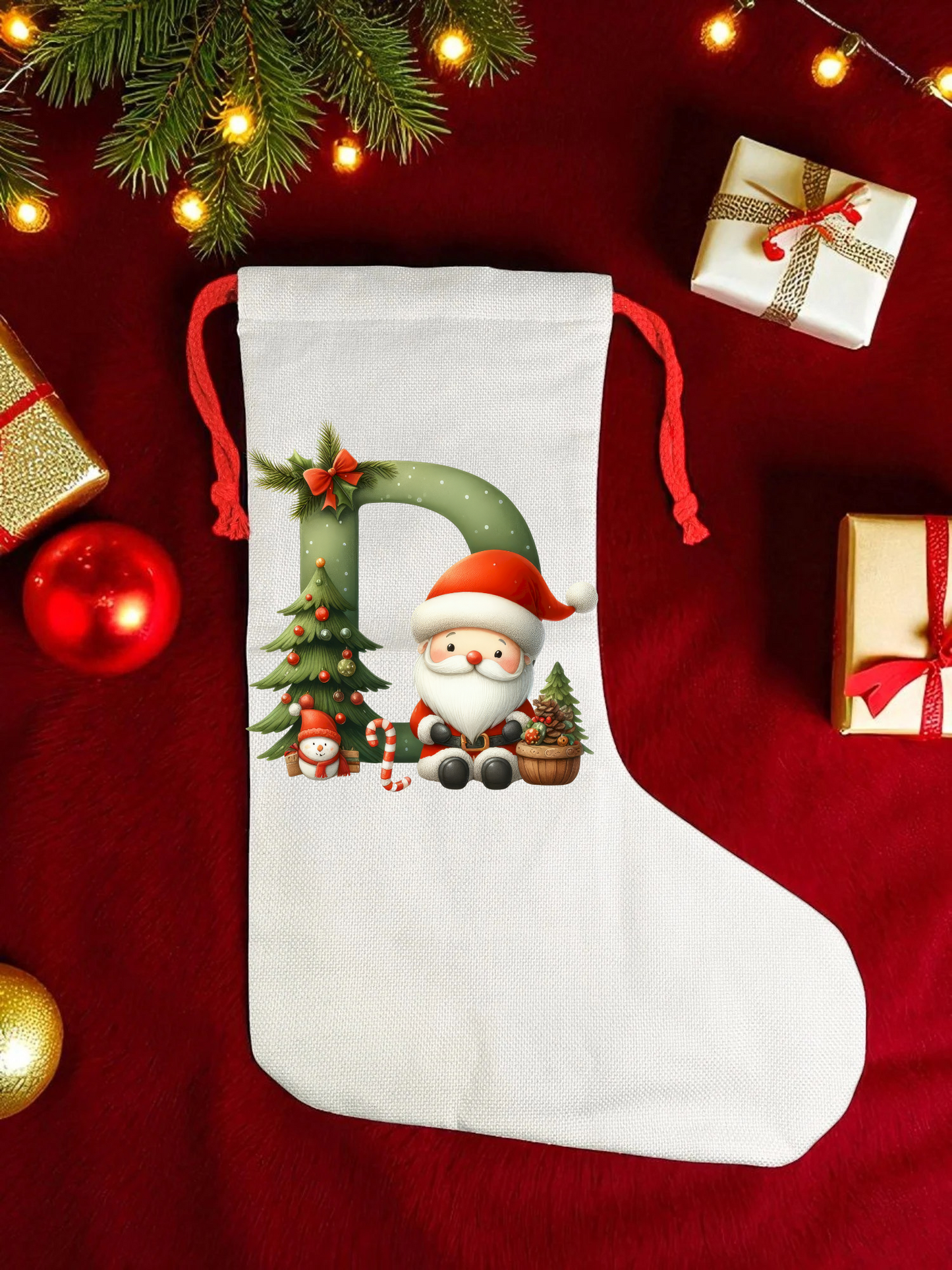 CHRISTMAS LETTER STOCKING