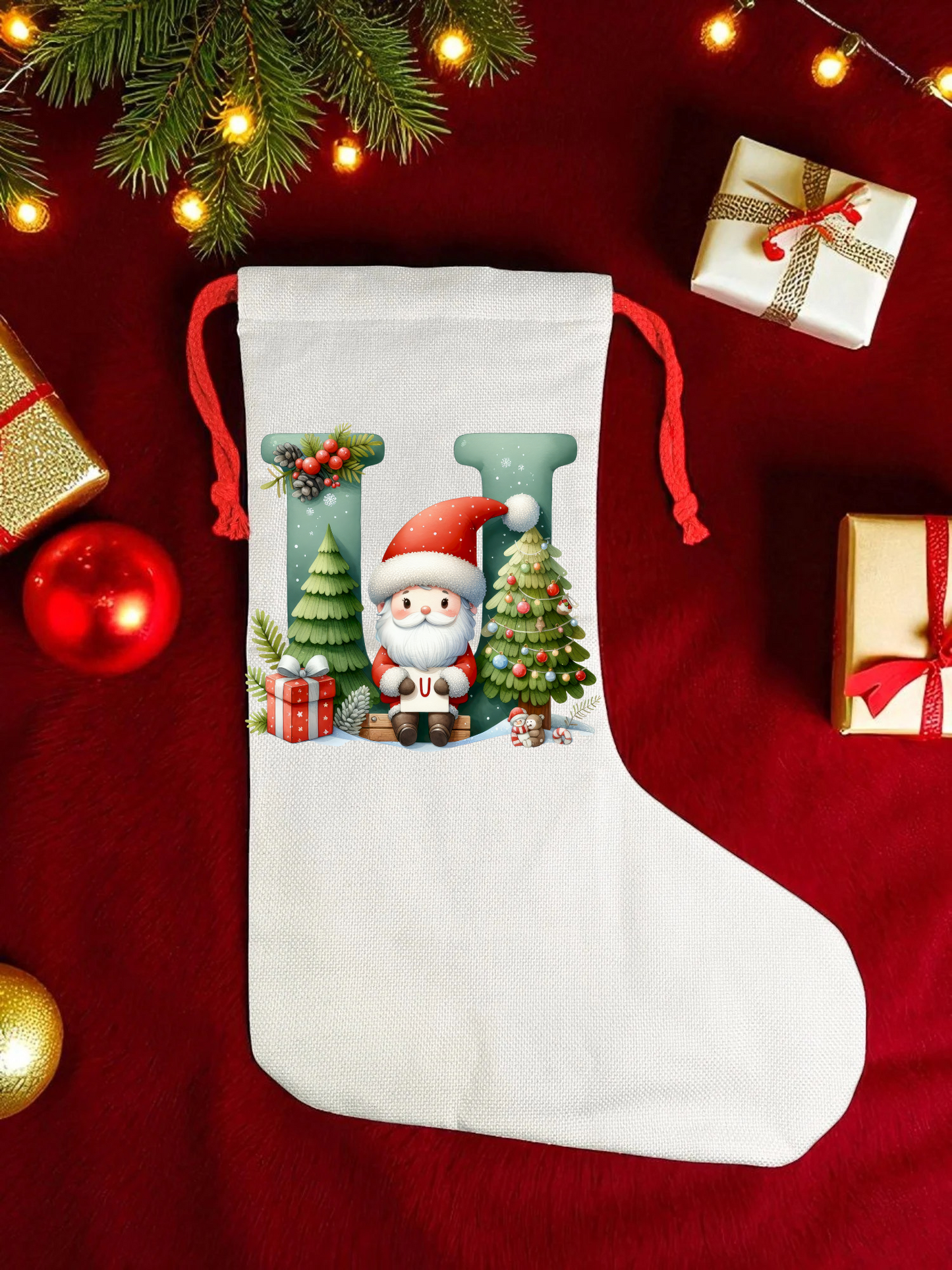 CHRISTMAS LETTER STOCKING