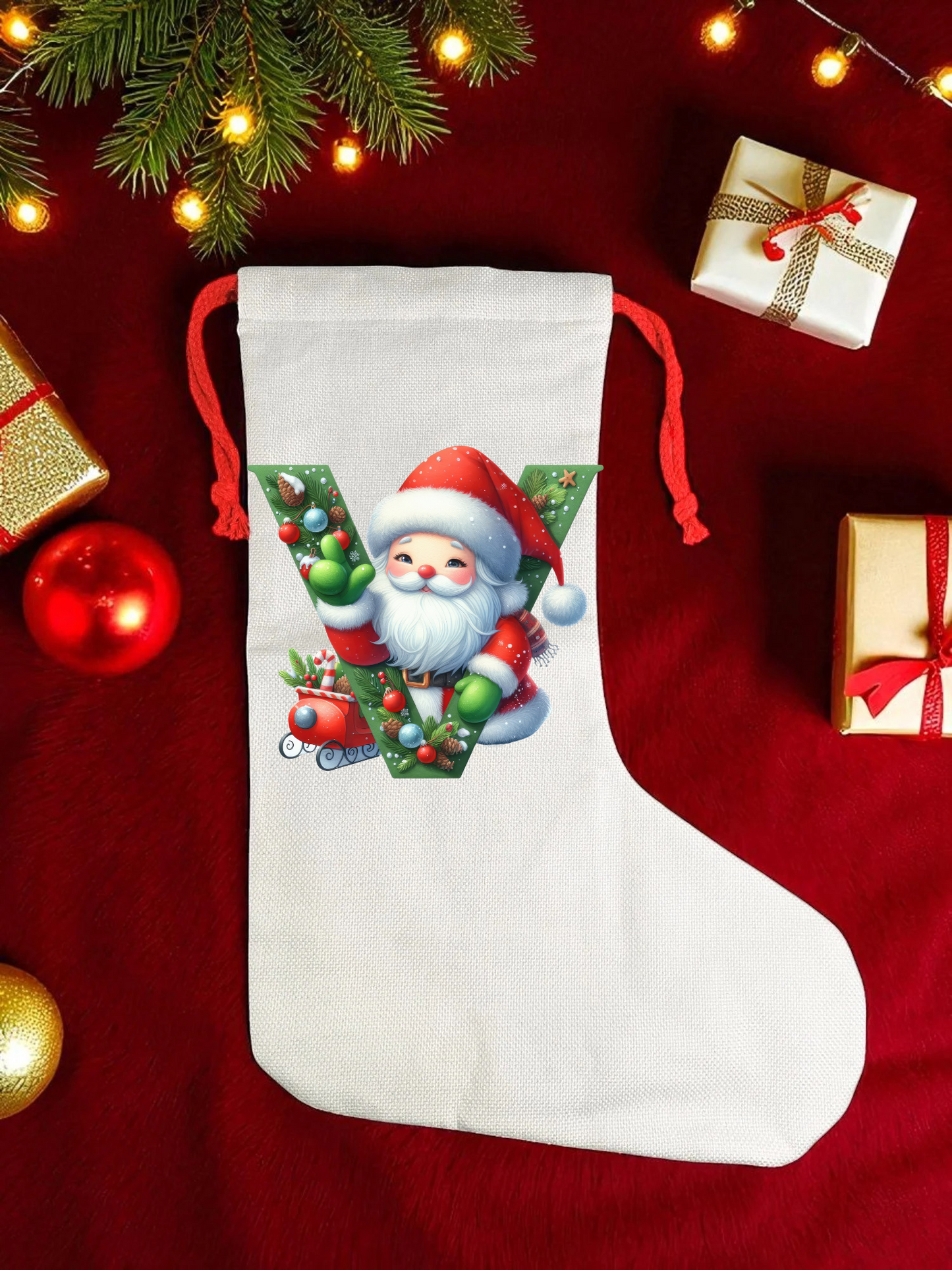 CHRISTMAS LETTER STOCKING