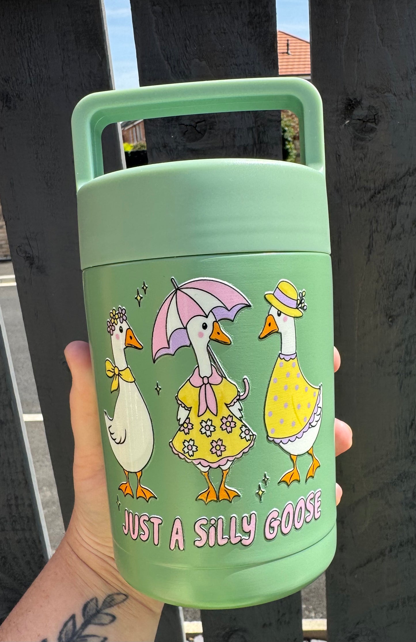 Silly Goose Design Food Flask