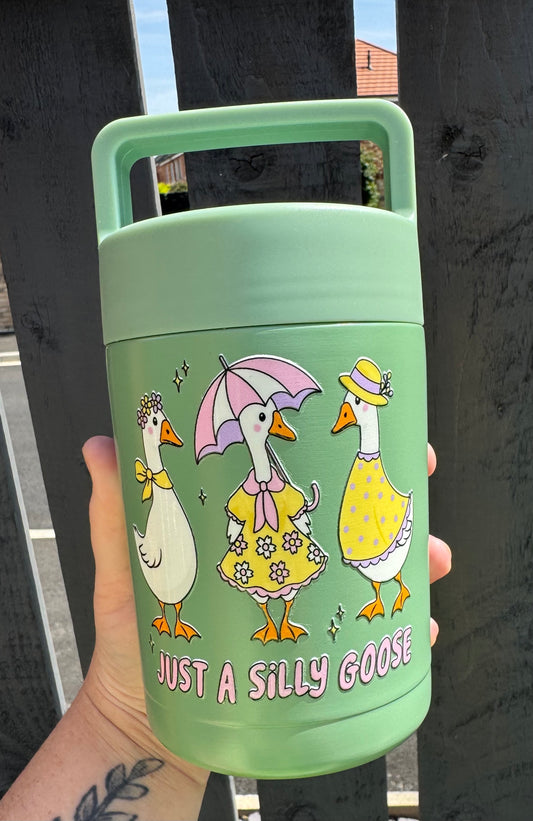 Silly Goose Design Food Flask