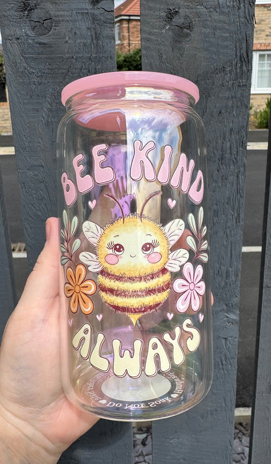 Bee Kind Design Glass Libby Cup