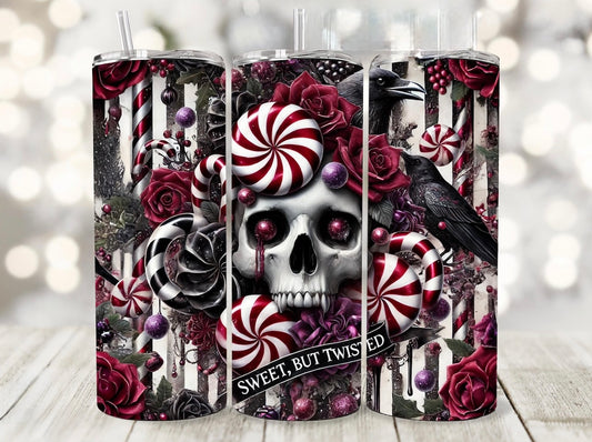 Skull Christmas 20oz Tumbler - Design 2