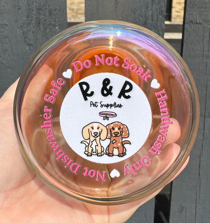 Dog Mum Design Glass Libby Cup