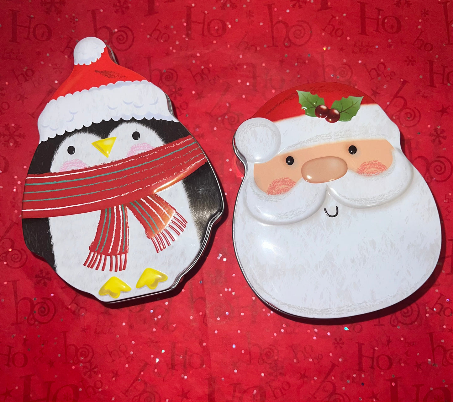 Mini Christmas Theme Treat Tins