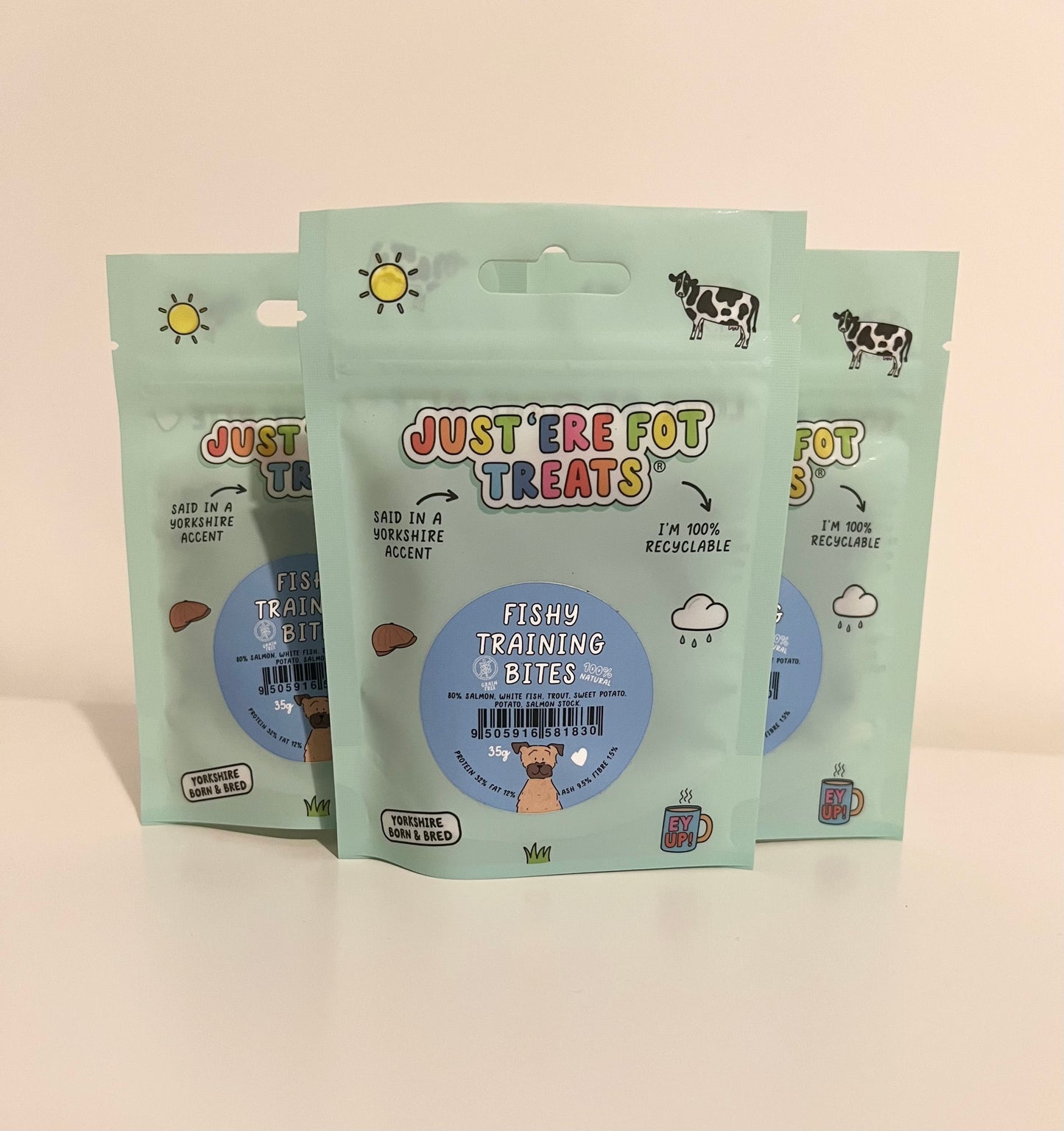 Just Ere Fot Treats Fishy Training Bites Snack Pack 35g