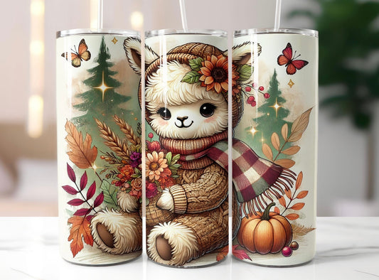 20oz Autumn Alpaca Tumbler