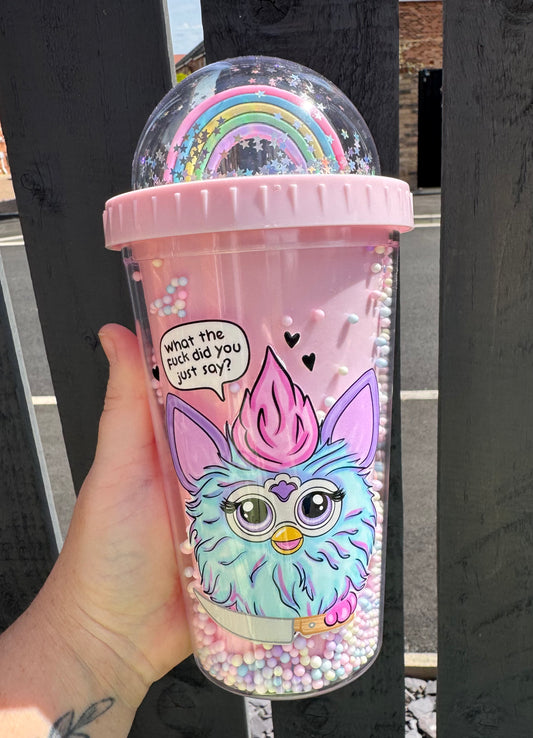 Furby Design Rainbow Cup
