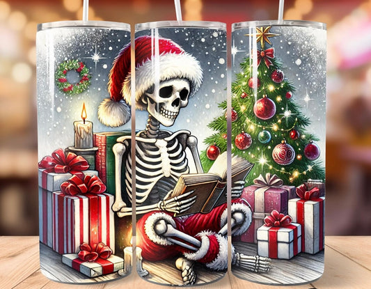 Skull Christmas 20oz Tumbler - Design 5