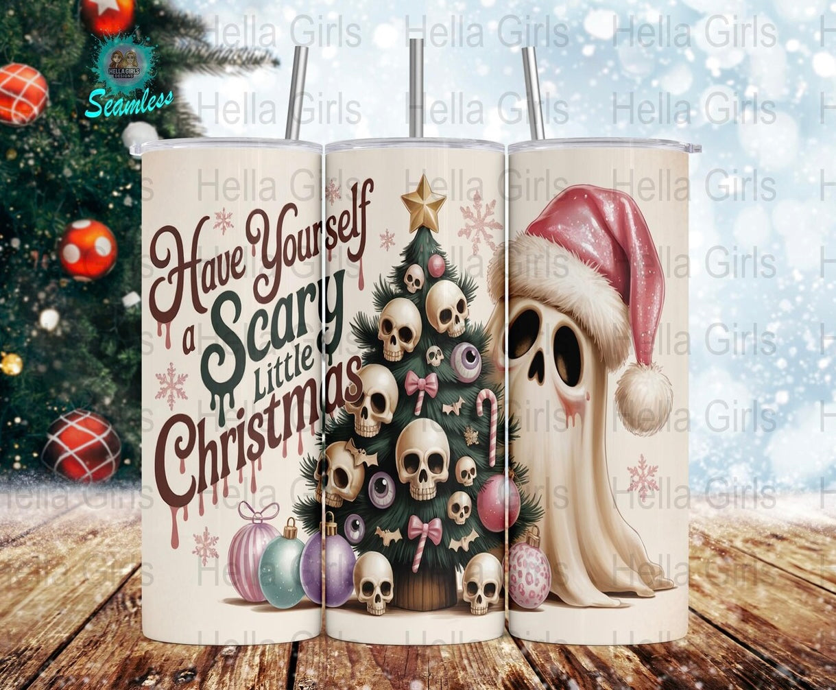 Skull Christmas 20oz Tumbler - Design 6