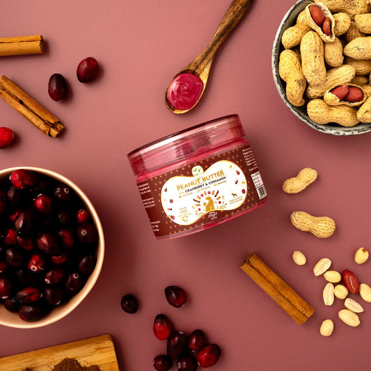 Pawfect 100% Natural Peanut Butter For Dogs-Cranberries & Cinnamon-275g