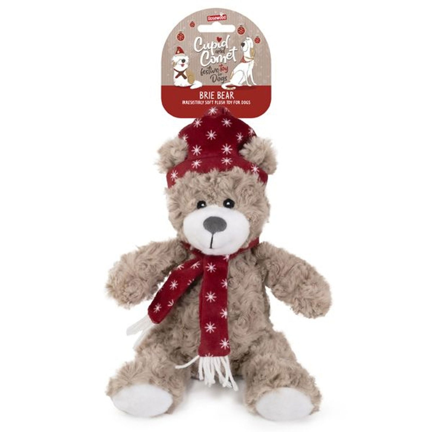 Rosewood Comet & Cupid Brie Bear Dog Toy