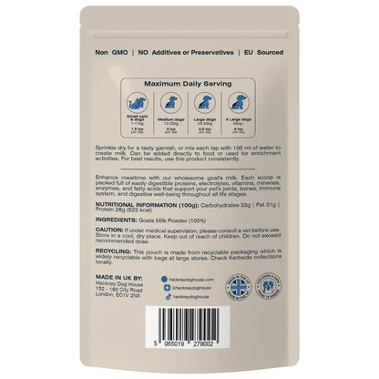 Hackney Dog House Whole Goats Milk - 225g