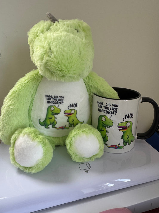 Plush & Mug Bundle - Dinosaur