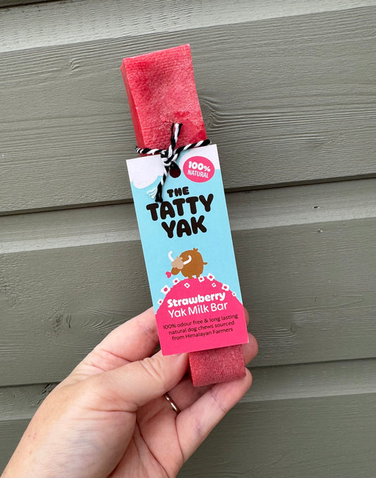 Tatty Yak Large Strawberry Flavoured Bar