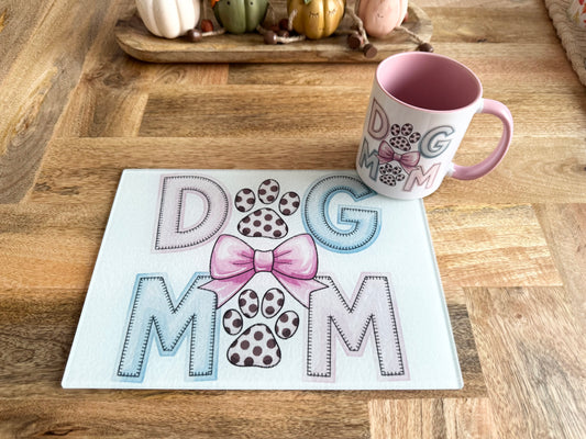 Mug & Chopping Board Bundle - Dog Mum