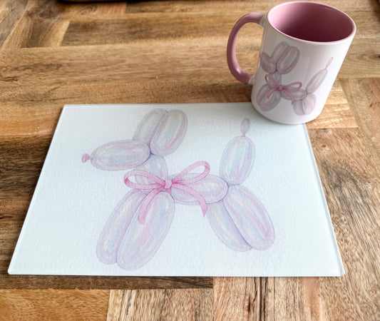 Mug & Chopping Board Bundle - Balloon Dog