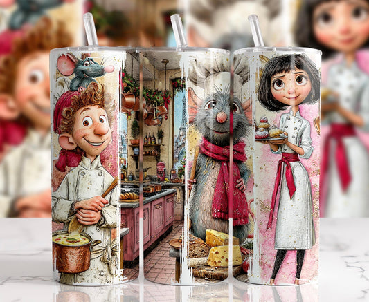 CHEF RAT DESIGN 20 OZ TUMBLER