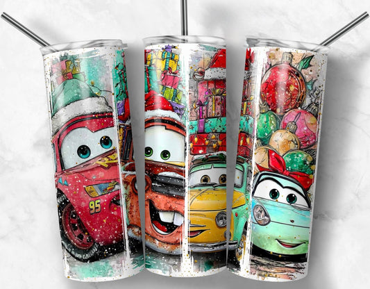 CHRISTMAS CAR DESIGN 20 OZ TUMBLER