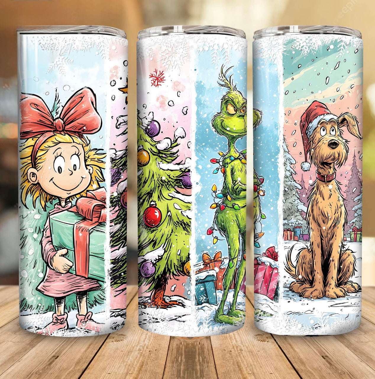 GREEN MONSTER DESIGN 20 OZ TUMBLER