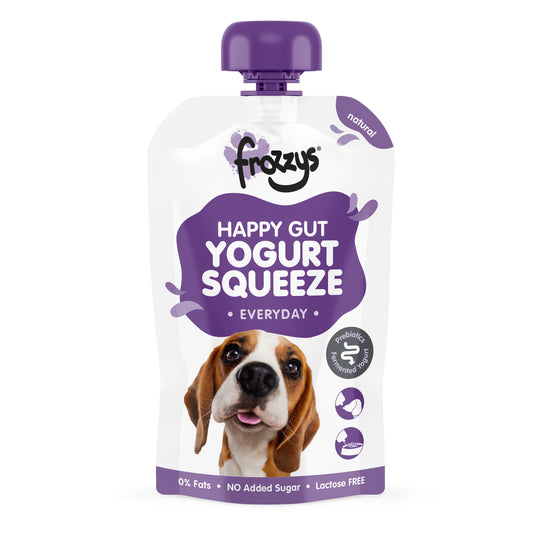 Frozzys Yogurt Squeeze Pouch Dog Natural 115g