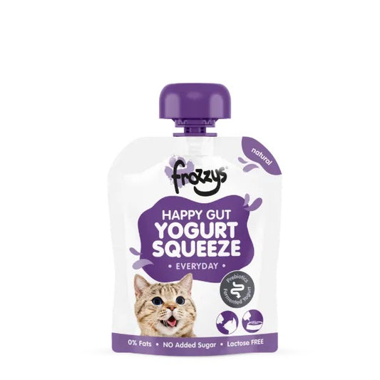 Frozzys Yogurt Squeeze Pouch Cat Natural 85g