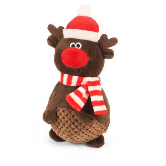 Zoon SuperBouncy Rudy Reindeer Christmas Dog Toy