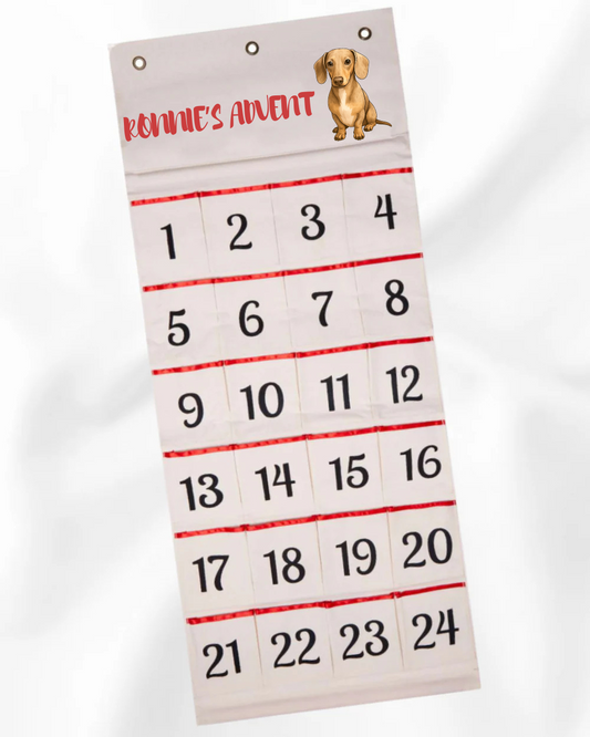 PERSONALISED FILLABLE ADVENT CALENDAR FOR DOGS & HUMANS