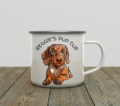 Personalised 12oz Enamel Pup Cup