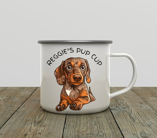 Personalised 12oz Enamel Pup Cup